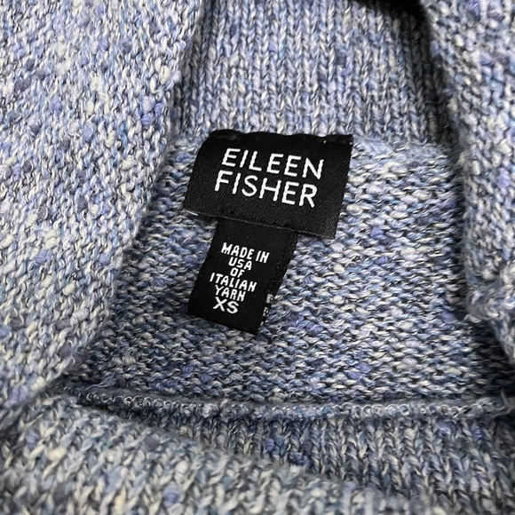 Eileen Fisher linen blend cowl neck sweater size XS - Picture 3 of 6